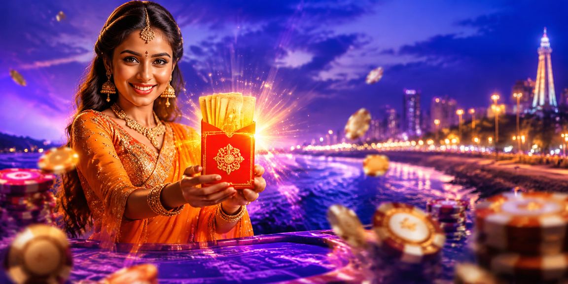 Chennai Marina Beach decorated with red envelopes in evening golden light